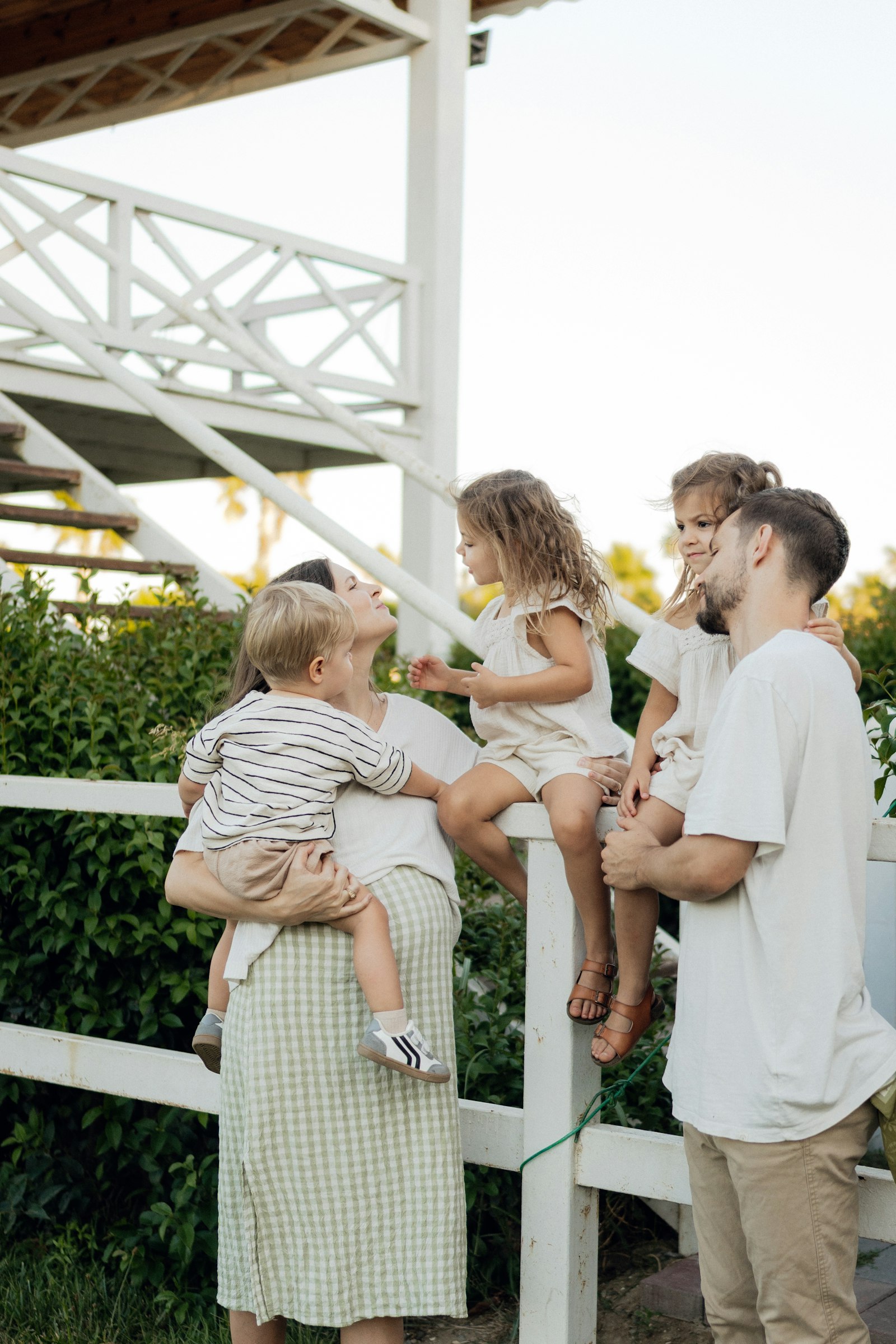 Family spending time together outdoors
